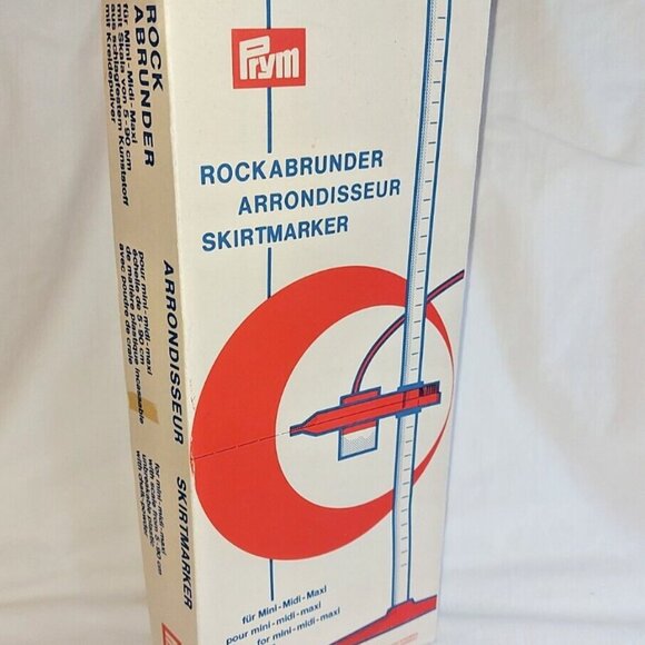Skirt Hem Marker VINTAGE Prym Germay Dress Markings mini midi maxi original box - Picture 2 of 8